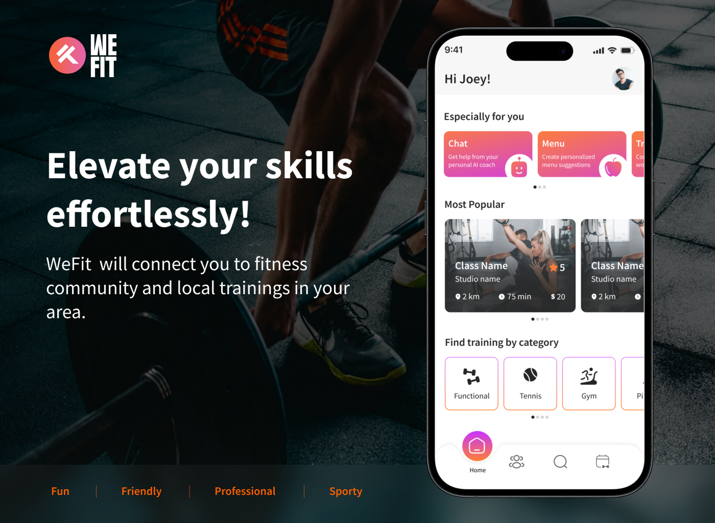 עיצוב UI UX ופיתוח אתרים - WeFit