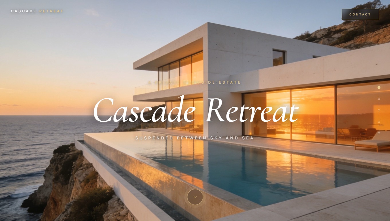 עיצוב UI UX ופיתוח אתרים - Cascade Retreat