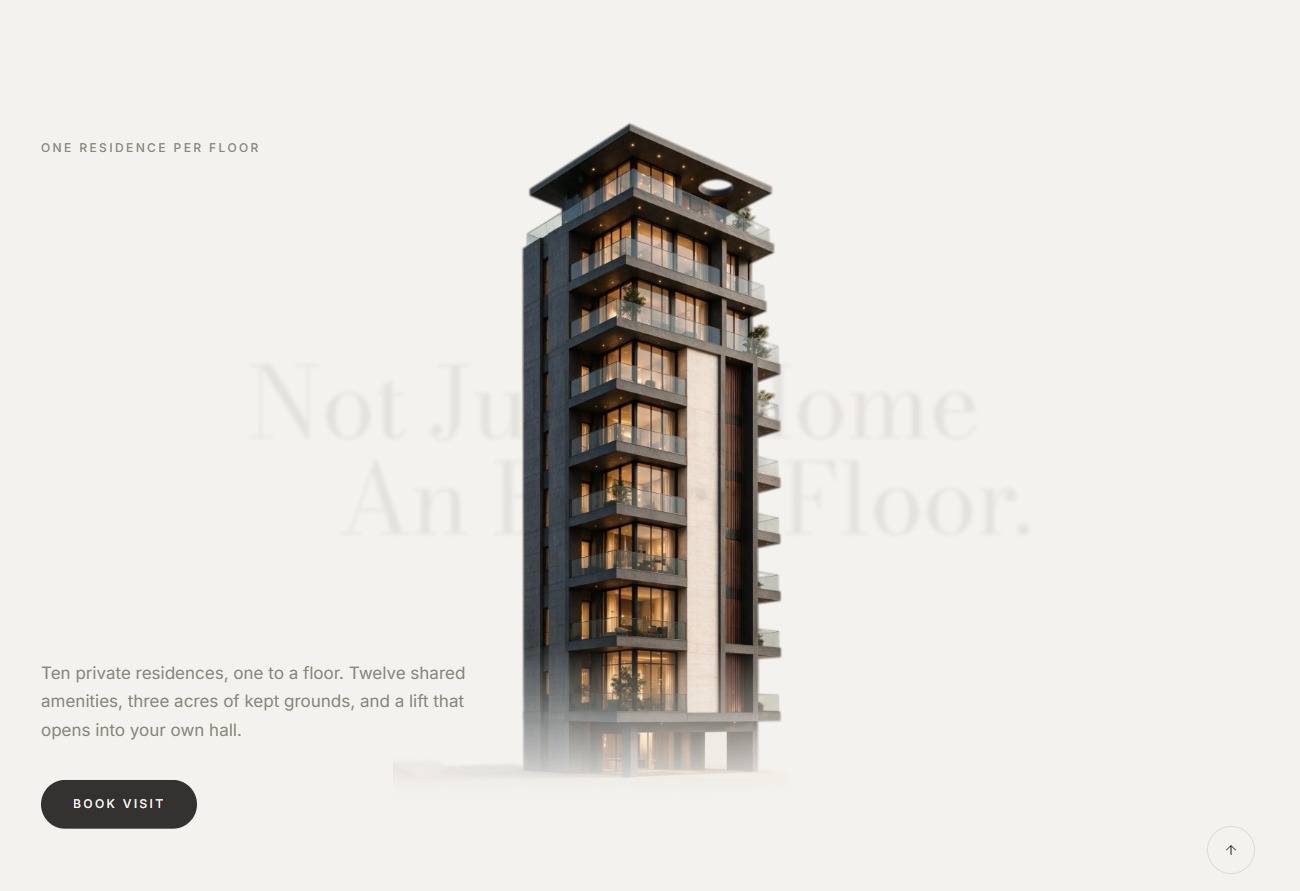 עיצוב UI UX ופיתוח אתרים - Aria residence
